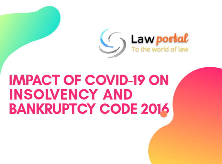 impact of COVID-19 on Insolvency and bankruptcy code 2016