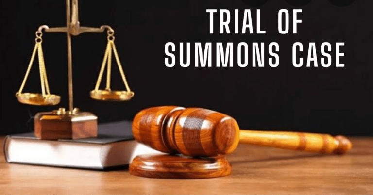 TRIAL OF A SUMMONS CASE