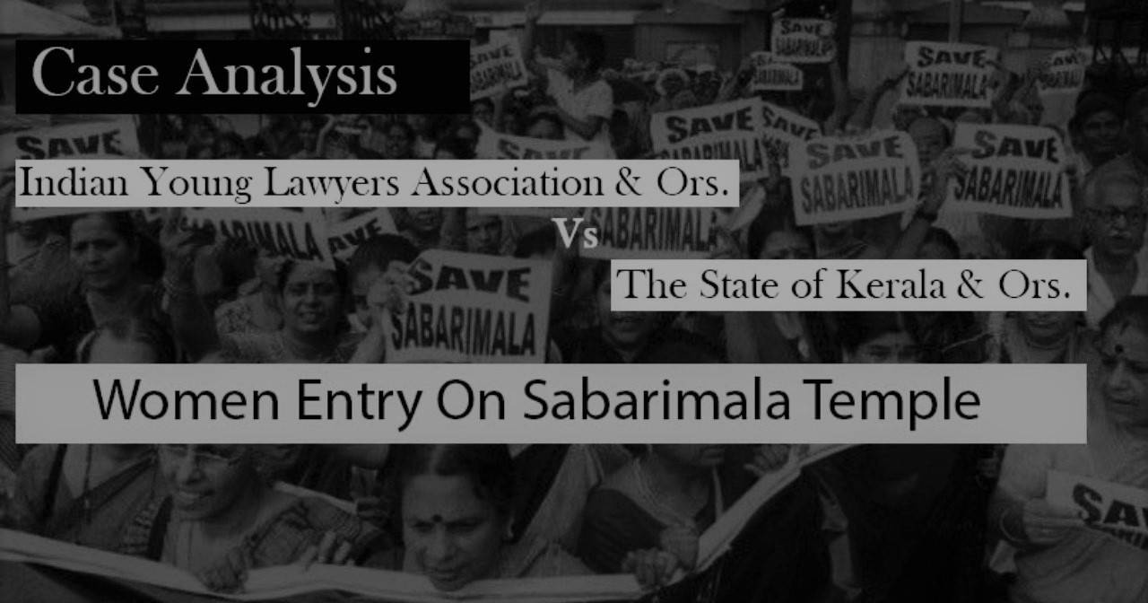 Case Comment on Sabarimala case