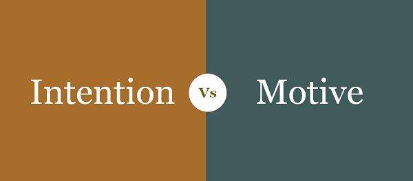 Difference between intention and motive under law of Torts