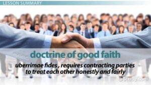 The Doctrine of Uberrimae Fidei / Doctrine Utmost Good Faith