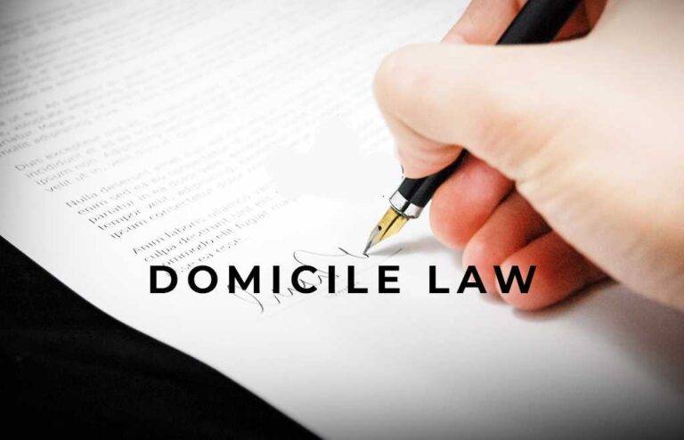 Law related to Domicile in India