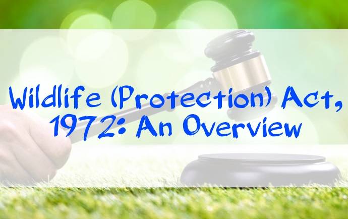 Wildlife (protection) Act 1972 - An overview